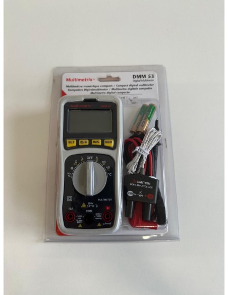 Multimètre numérique rétroéclairé Multimetrix Dmm53, 4000 points, catégorie III, détection sans contact